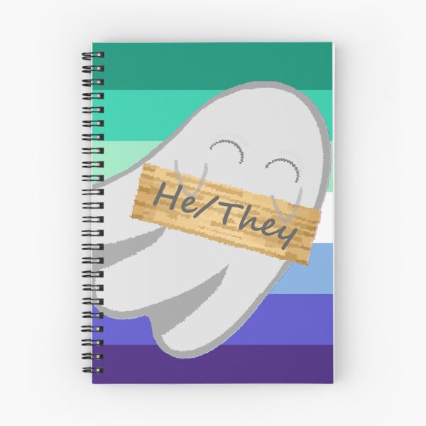 Item preview, He/They Gay Pronoun Ghost designed and sold by Forest-Bird.