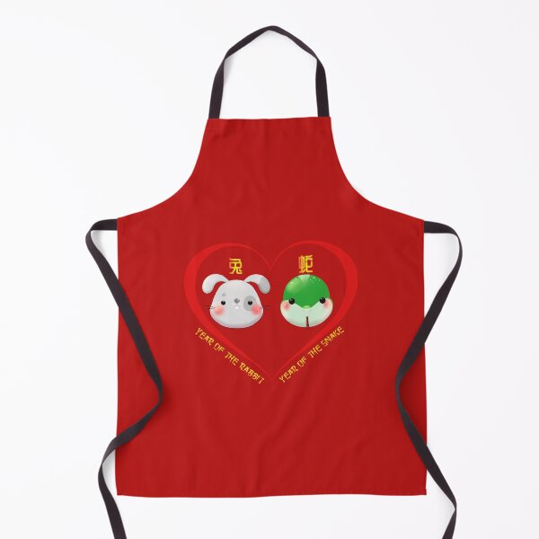 Item preview, Year Of The Rabbit And Year Of The Snake Couples Cute Chinese Zodiac Animals designed and sold by Karry-Pat.