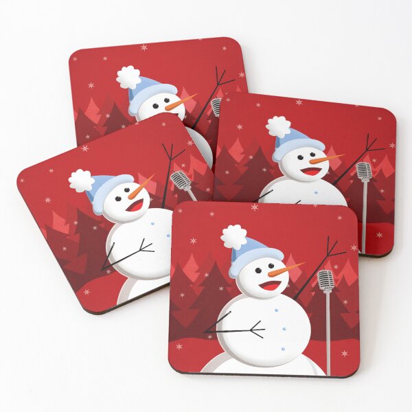 Aperçu de l'œuvre Happy Singing Snowman Christmas créée et vendue par Boriana Giormova.