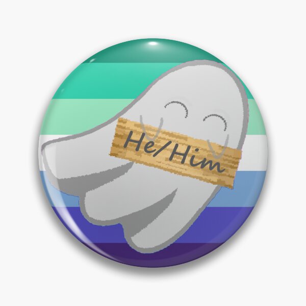 Item preview, He/Him Gay Pronoun Ghost designed and sold by Forest-Bird.