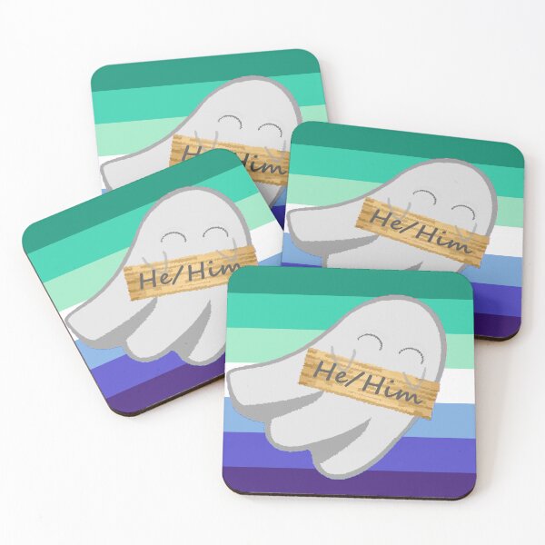 Item preview, He/Him Gay Pronoun Ghost designed and sold by Forest-Bird.