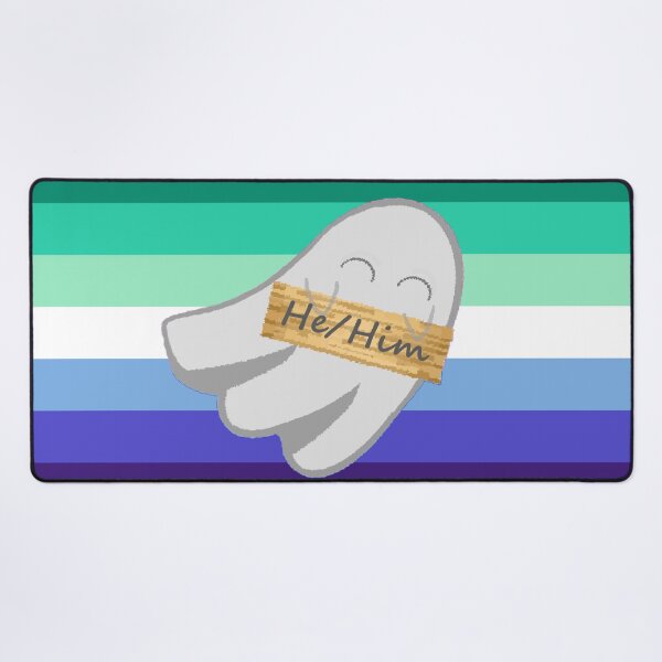 Item preview, He/Him Gay Pronoun Ghost designed and sold by Forest-Bird.