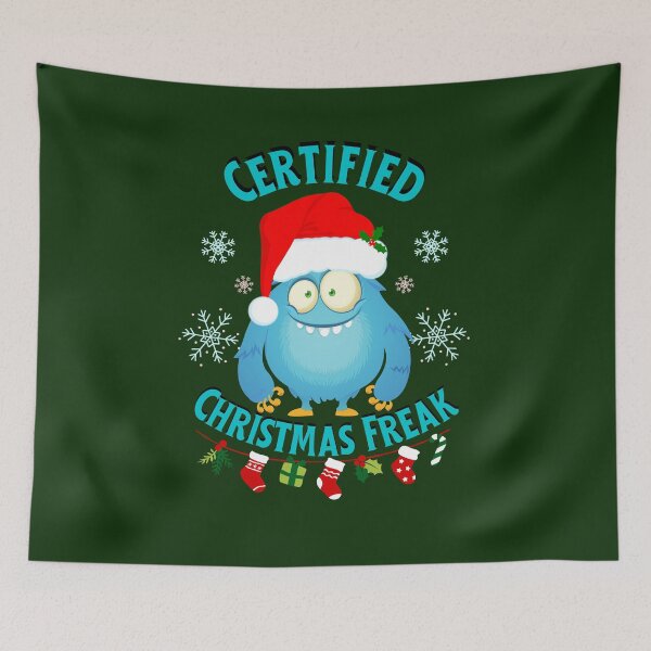 Item preview, Certified Christmas monster freak with Santa hat designed and sold by AEROSPACE-IND.
