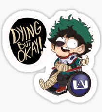Sterben aber okay- Deku Boku keine Held-Akademie Sticker