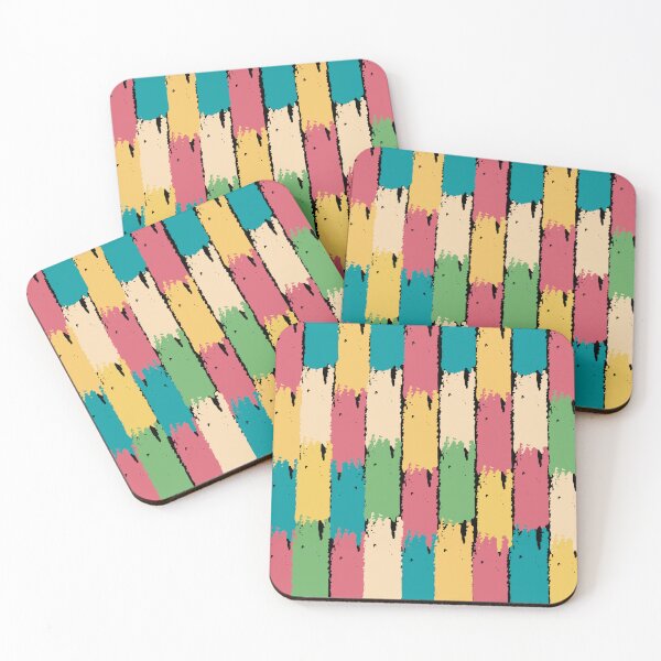 Item preview, Multicolored watercolor stripes pattern  designed and sold by SeemDev786.