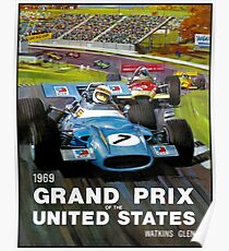VEREINIGTE STAATEN GROSSER PRIX: Watkins Glen Print Poster