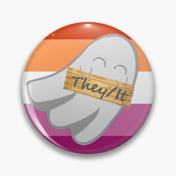 Item preview, They/It Lesbian Pronoun Ghost designed and sold by Forest-Bird.