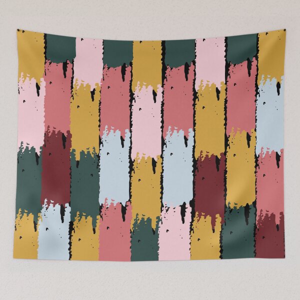 Item preview, Multicolored watercolor stripes pattern  designed and sold by SeemDev786.