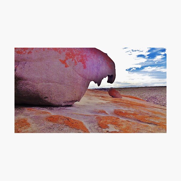 Item preview, Remarkable Rocks Kangaroo Island Australia Photographic Print Sunburnt Orange designed and sold by EdytaH.