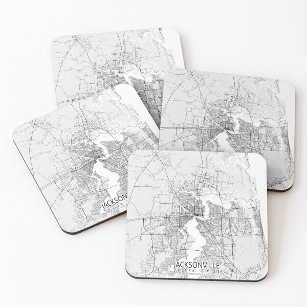 Item preview, Jacksonville City Map of Florida, USA - Light designed and sold by deMAP.