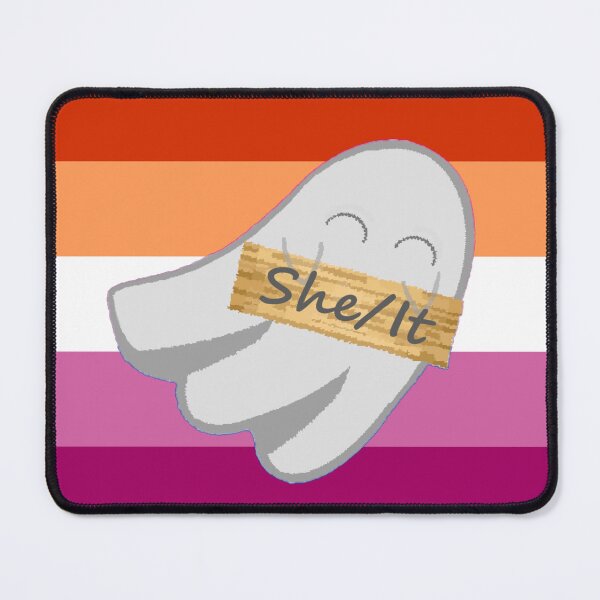 Item preview, She/It Lesbian Pronoun Ghost designed and sold by Forest-Bird.