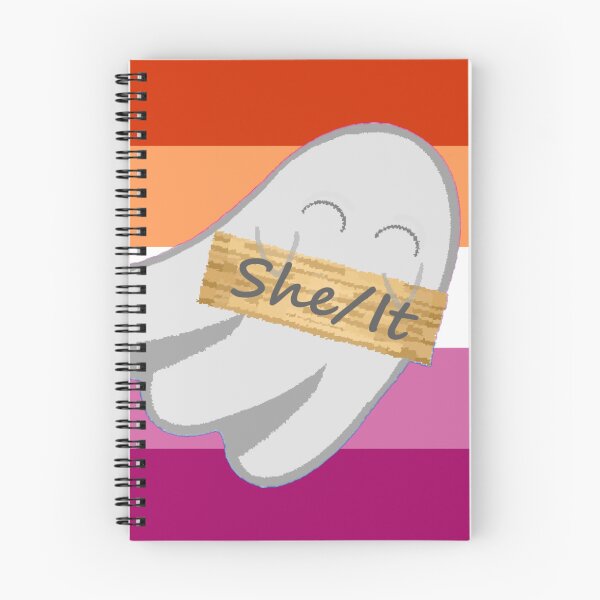Item preview, She/It Lesbian Pronoun Ghost designed and sold by Forest-Bird.