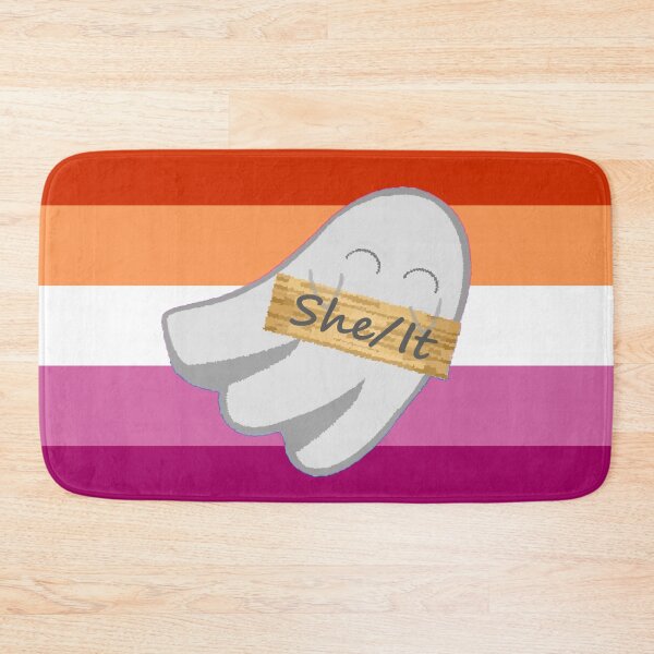 Item preview, She/It Lesbian Pronoun Ghost designed and sold by Forest-Bird.
