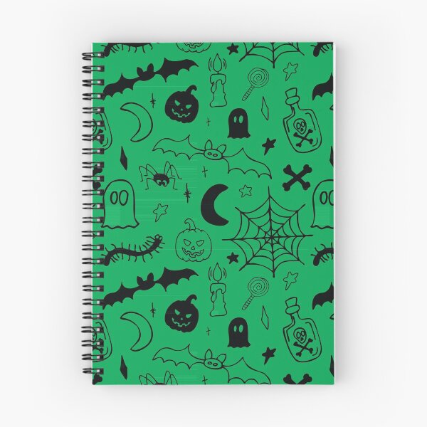Artikelvorschau, Glückliches Halloween-Muster - Grün entworfen und verkauft von SingeDesigns.