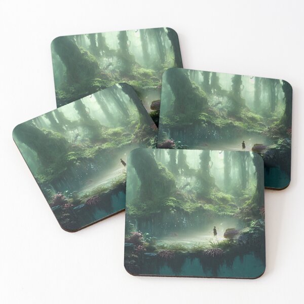 Item preview, Freeland digital illustration/ forest/ water/ realistic design/ spiritual/ hippie/ primitive designed and sold by Terrafilli.
