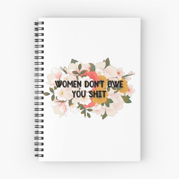 Item preview, Women Don't Owe You Shit Anything Flowers Quote Feminine Retro Vintage Feminism designed and sold by marie-inks.
