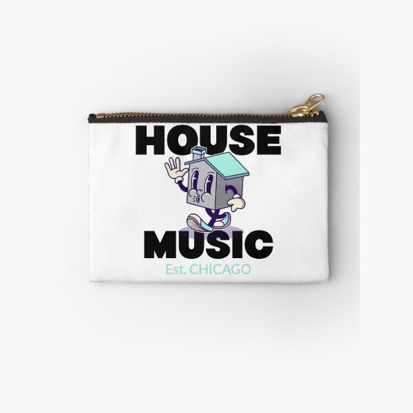 Item preview, HOUSE MUSIC Est. CHICAGO - character (black) designed and sold by Discothreadz.