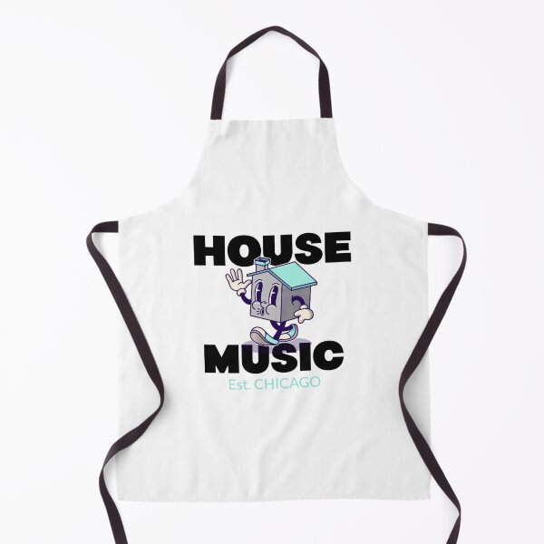 Item preview, HOUSE MUSIC Est. CHICAGO - character (black) designed and sold by Discothreadz.