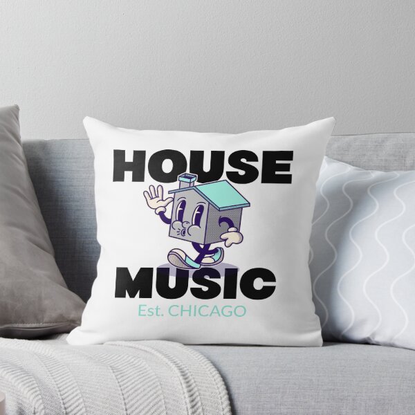 Item preview, HOUSE MUSIC Est. CHICAGO - character (black) designed and sold by Discothreadz.