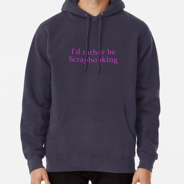 Id Rather Be Scrapbooking Black Kids Sweatshirt