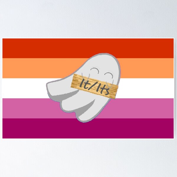 Item preview, It/Its Lesbian Pronoun Ghost designed and sold by Forest-Bird.