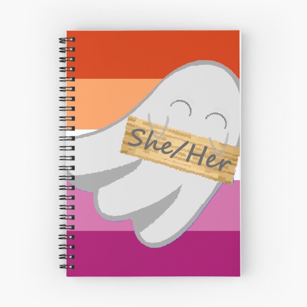 Item preview, She/Her Lesbian Pronoun Ghost designed and sold by Forest-Bird.