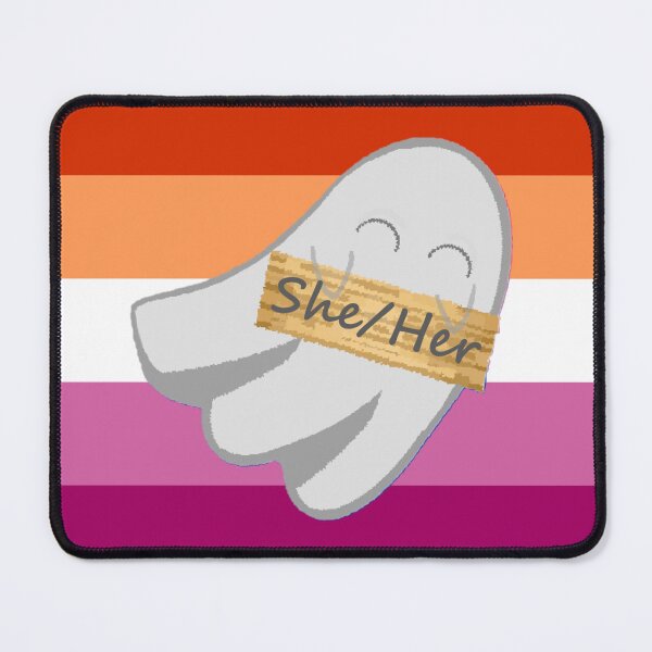 Item preview, She/Her Lesbian Pronoun Ghost designed and sold by Forest-Bird.