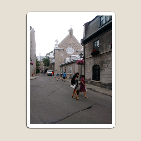 Quebec City, #QuebecCity, #Quebec, #City, #Canada, #buildings, #streets, #places, #views, #nature, #people, #tourists, #pedestrians Magnet