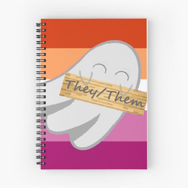 Item preview, They/Them Lesbian Pronoun Ghost designed and sold by Forest-Bird.