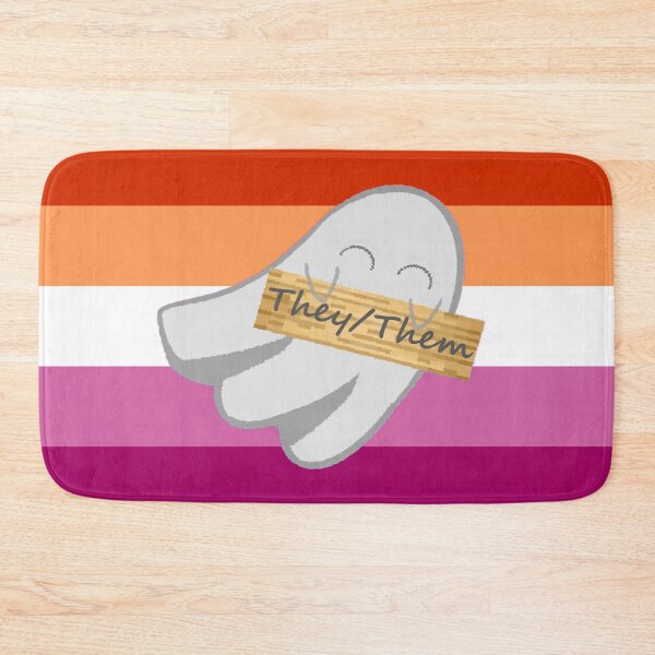 Item preview, They/Them Lesbian Pronoun Ghost designed and sold by Forest-Bird.