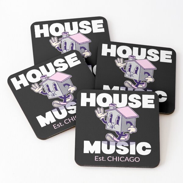 Item preview, HOUSE MUSIC Est. CHICAGO - character (pink)  designed and sold by Discothreadz.