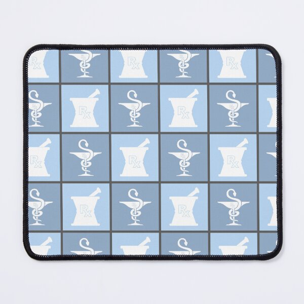 Item preview, Pharmacy Symbol Pattern | Checkered Blue Pharmacy Pattern | Gifts for Pharmacist and Pharmacy Technician designed and sold by Violet Treasures.