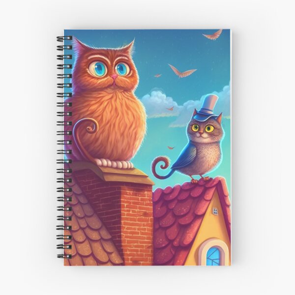 Item preview, A Cat And An Owl designed and sold by TheBaconStudio.