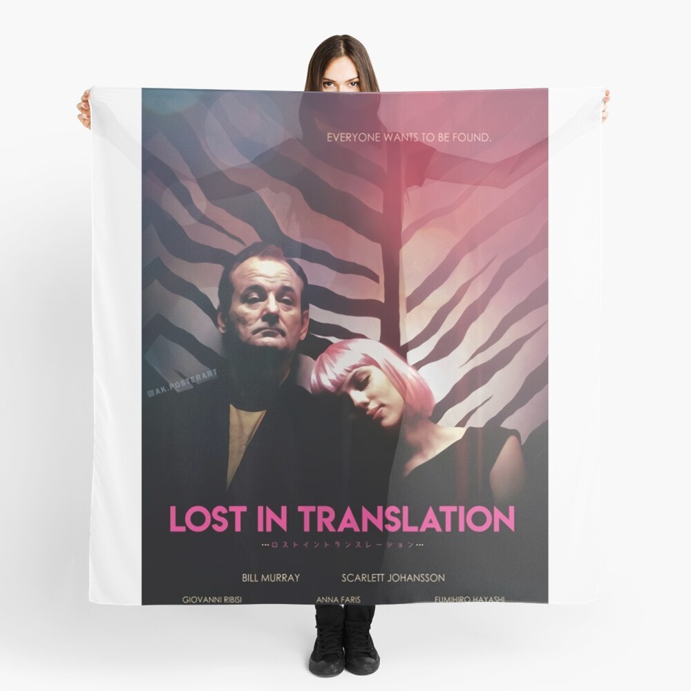 lost in translation with sofia and bill Scarf for Sale by jcgrane