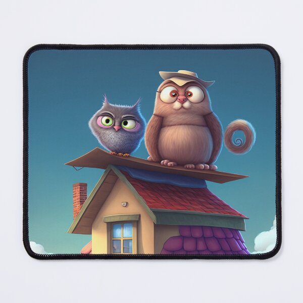 Item preview, A Cat And An Owl designed and sold by TheBaconStudio.