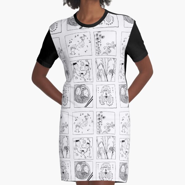 2 x 2 Graphic T-Shirt Dress