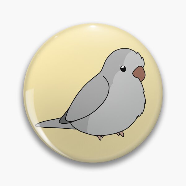 Item preview, Grey Opaline Quaker/Monk Parakeet Birb designed and sold by FindingMindely.