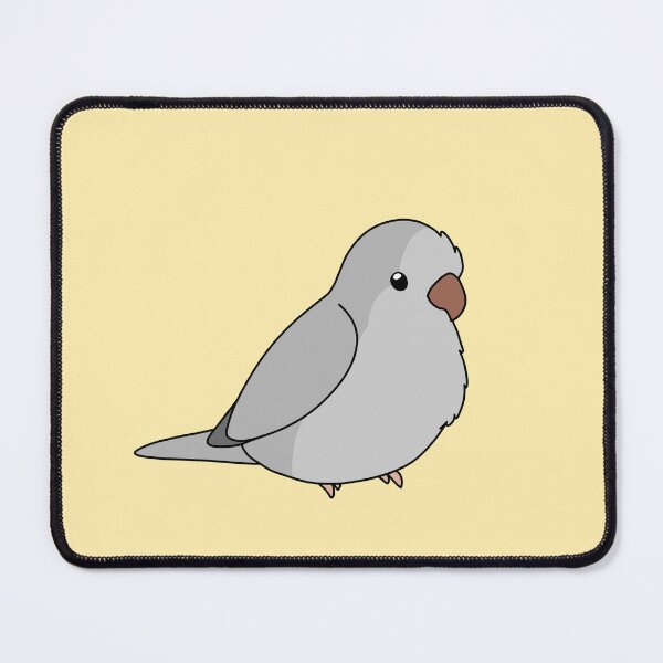 Item preview, Grey Opaline Quaker/Monk Parakeet Birb designed and sold by FindingMindely.