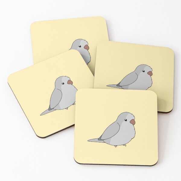 Item preview, Grey Opaline Quaker/Monk Parakeet Birb designed and sold by FindingMindely.
