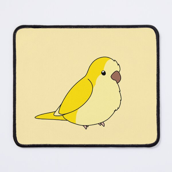 Item preview, Lutino Yellow Quaker/Monk Parakeet Birb designed and sold by FindingMindely.