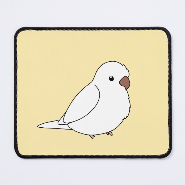 Item preview, White Albino Quaker/Monk Parakeet Birb designed and sold by FindingMindely.