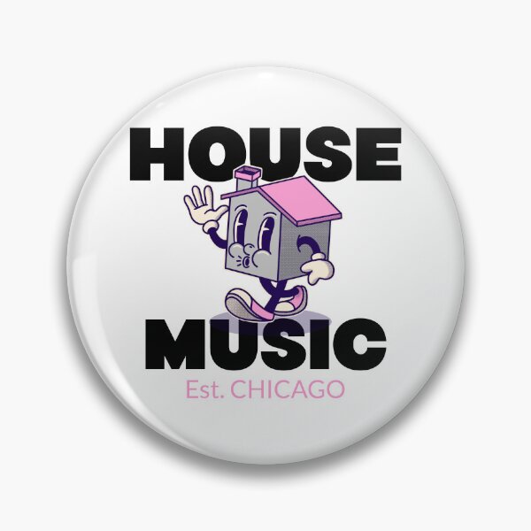 Item preview, HOUSE MUSIC Est.CHICAGO - character (pink/black) designed and sold by Discothreadz.