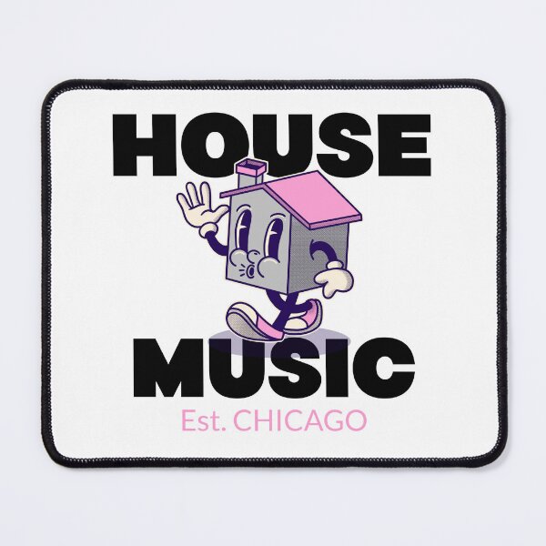 Item preview, HOUSE MUSIC Est.CHICAGO - character (pink/black) designed and sold by Discothreadz.