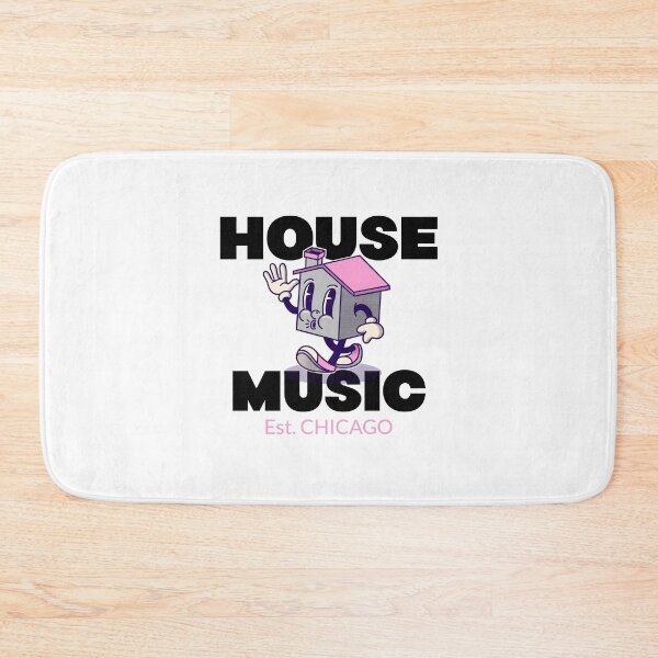 Item preview, HOUSE MUSIC Est.CHICAGO - character (pink/black) designed and sold by Discothreadz.