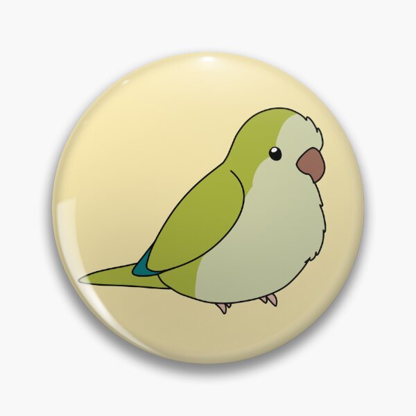 Aperçu de l'œuvre Vert pâle Quaker/Moine Perruche Birb créée et vendue par FindingMindely.