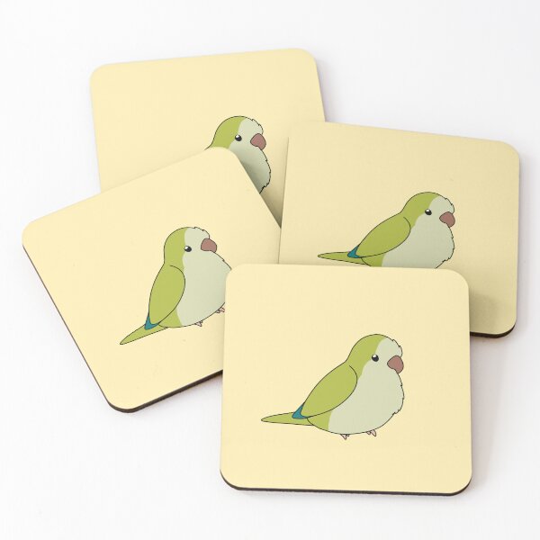Item preview, Pallid Green Quaker/Monk Parakeet Birb designed and sold by FindingMindely.