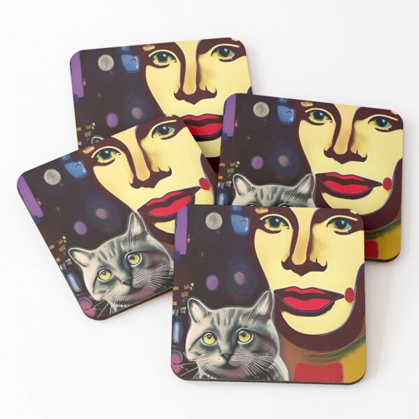 Item preview, Alan Turing and Cosmic kitty designed and sold by Ioncure Design Studio 1.
