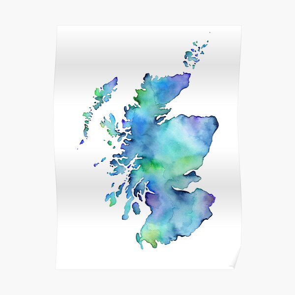 Scotland Map Poster