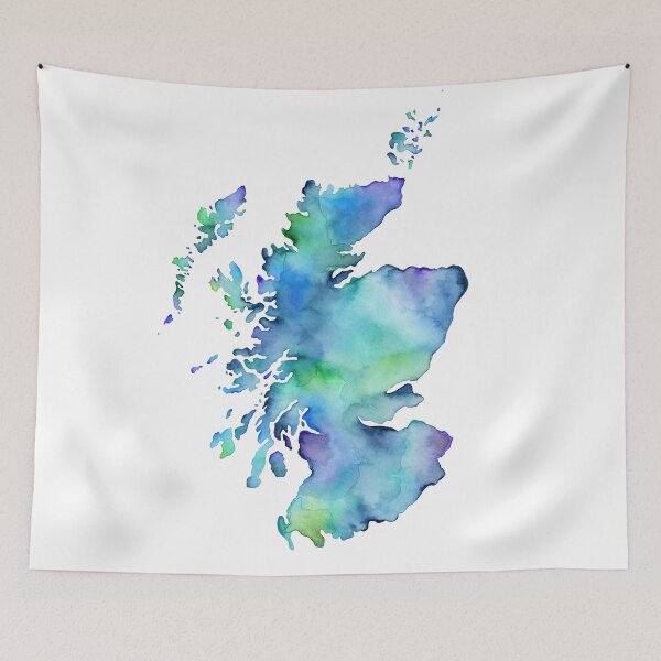 Item preview, Scotland Map designed and sold by 3willows.