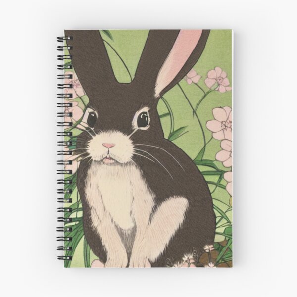 Item preview, Floral Dutch Rabbit Girl in Black  designed and sold by wigobun.